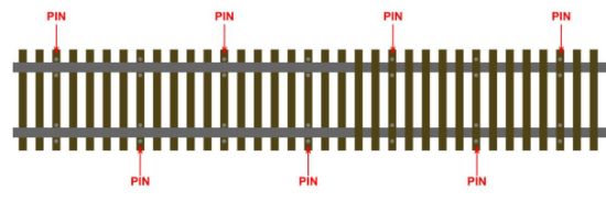 RR Craftsman Store. Track Pin, 1-inch, Black, 500pcs