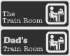Train room signs