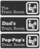 Train Room Signs