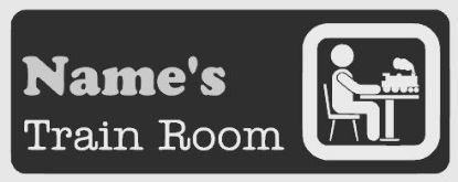 Picture of Personalized Train Room Sign