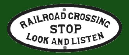 Picture of Rail-Road Crossing Sign