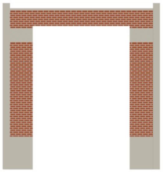 Picture of Modular Panel - Brick & Concrete - Base with Railcar Door